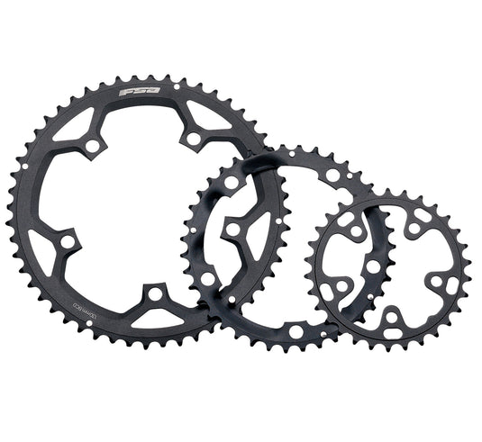 Full Speed Ahead Pro Road Chainring Bundle - 50t & 39t Aluminum BCD 130mm, 10/9-Speed Compatible