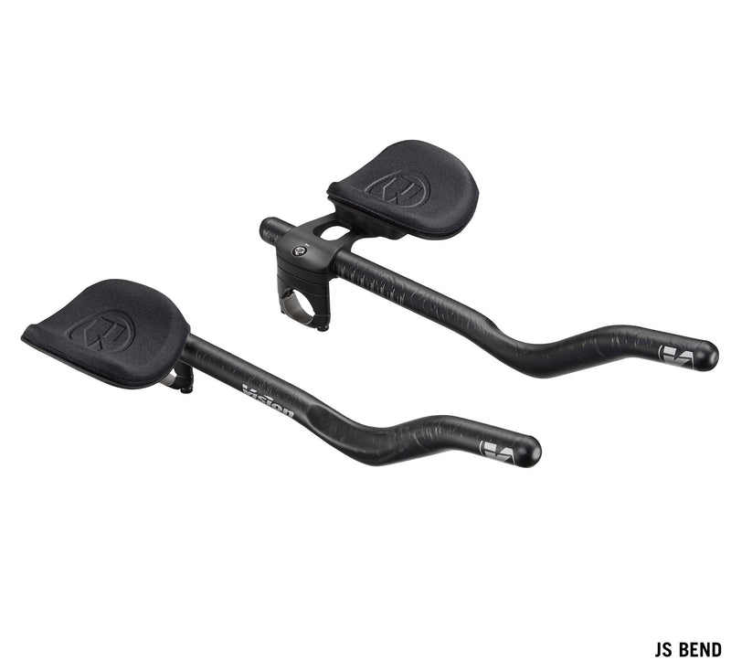 Load image into Gallery viewer, Vision TriMax Carbon Clip-ons, 210–360mm Extension Range, JS-Bend Shape, Aero Bar Add-on – Carbon
