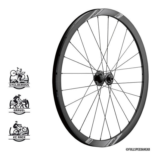 Full Speed Ahead Non Series AGX i25 Wheelset - 700, 12 x 100mm/12 x 142mm, Center-Lock, HG 11, Black