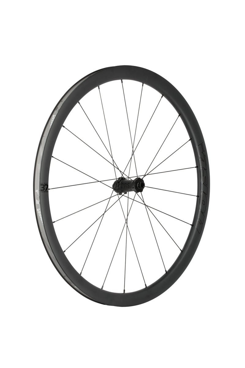 Load image into Gallery viewer, Vision Metron 37 TL Wheelset - 700, 12 x 100mm/12 x 142mm, Center-Lock, HG 11/12, Carbon, Black
