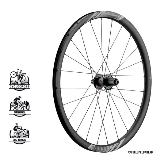 Full-Speed-Ahead-Non-Series-AGX-i25-Wheelset-Wheel-Set-700c-Tubeless-Ready-Clincher-TBVL0699-Bicycle-Wheelset