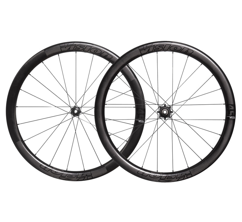 Load image into Gallery viewer, Vision Metron 45 SL TL Disc Wheelset - 700, 12x100mm/12x142mm, Center-Lock, XDR, Carbon, Black
