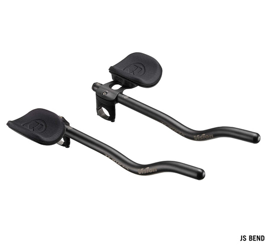 Vision TriMax Alloy Clip-ons, 210–360mm Extension Range, J-Bend Shape, Aero Bar Add-on – Alloy