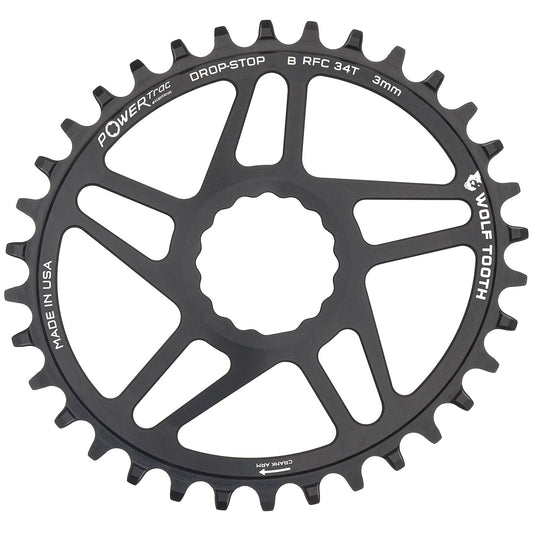 Wolf Tooth Elliptical Direct Mount Chainring - 28t, RaceFace/Easton CINCH Direct Mount, Drop-Stop B, For Boost Cranks,