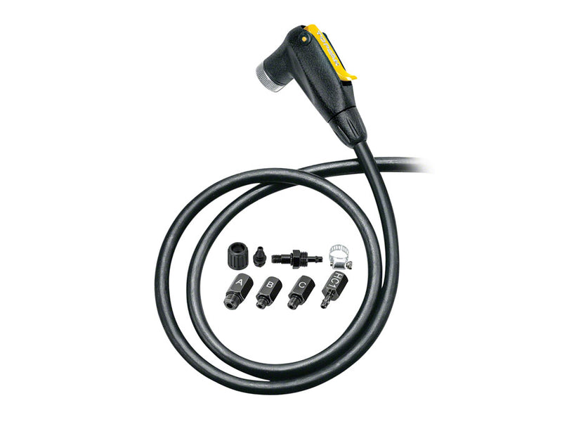 Load image into Gallery viewer, Topeak SmartHead Presta/Schrader Valve Upgrade w/ 38" Hose: Retrofits Most Pumps
