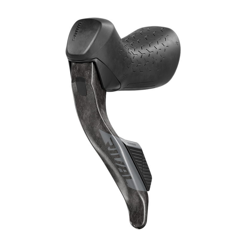 Load image into Gallery viewer, SRAM Rival eTap AXS HRD Wireless Electronic Shift/Brake Lever &amp; Hydraulic Disc Caliper - Carbon Lever, Flat Mount 20mm Offset, 1800mm Hose, 2-Piston Hydraulic Brakes, Effortless One-Finger Shifting &amp; Braking for Road &amp; Gravel Cycling
