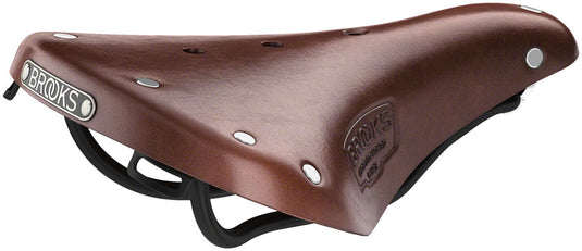 Brooks B17 Short Saddle - Antique Brown 176mm Width Leather Steel Rails