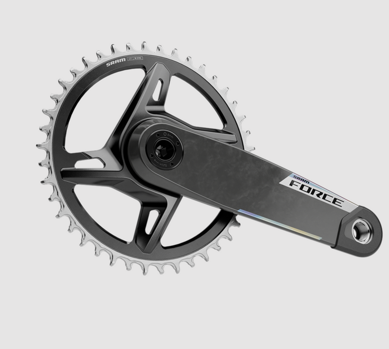 Load image into Gallery viewer, SRAM Force 1x XPLR E1 Crankset, Speed: 12/13, Spindle: 28.99mm, BCD: Direct Mount SRAM 8 Bolt, 42, DUB, 175mm, Black,
