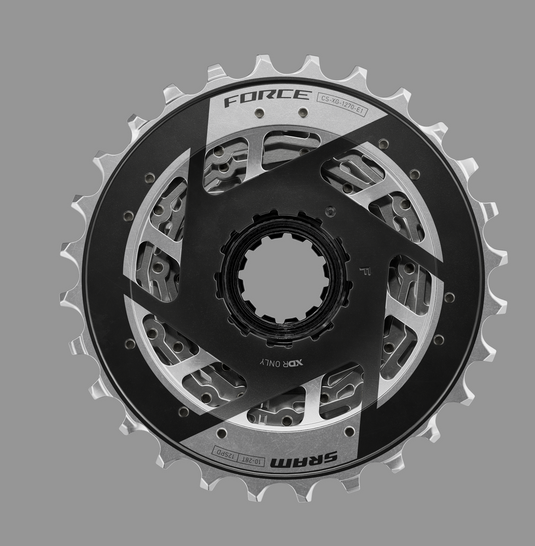 SRAM Force XG-1270 Cassette - 12-Speed, 10-28t, Silver, For XDR Driver Body, E1