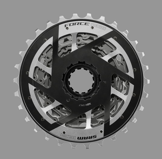 SRAM Force XG-1270 Cassette - 12-Speed, 10-30t, Silver, For XDR Driver Body, E1