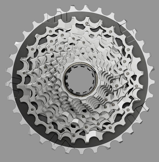 SRAM Force XG-1270 Cassette - 12-Speed, 10-33t, Silver, For XDR Driver Body, E1