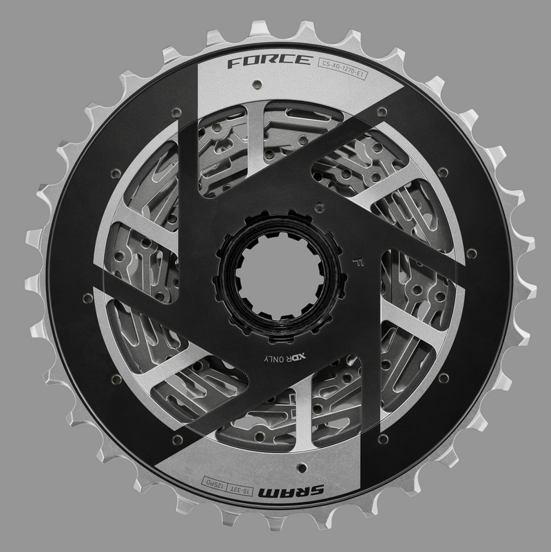 Load image into Gallery viewer, SRAM Force XG-1270 Cassette - 12-Speed, 10-33t, Silver, For XDR Driver Body, E1
