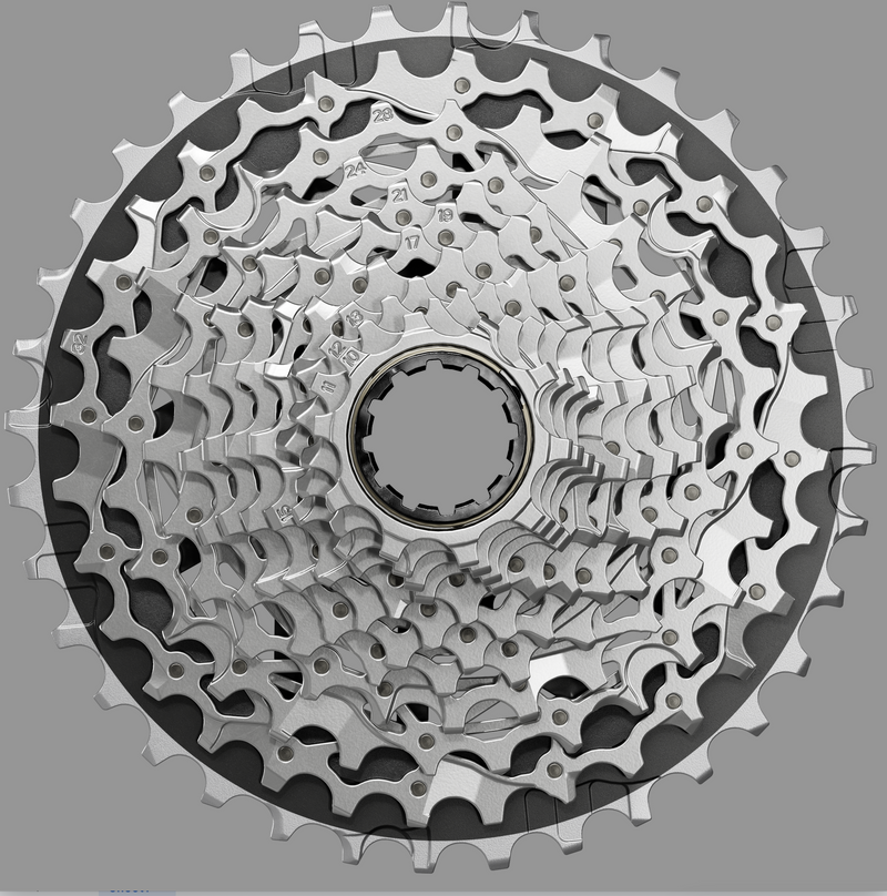 Load image into Gallery viewer, SRAM Force XG-1270 Cassette - 12-Speed, 10-36t, Silver, For XDR Driver Body, E1
