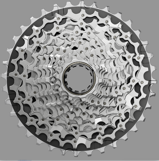 SRAM Force XG-1270 Cassette - 12-Speed, 10-36t, Silver, For XDR Driver Body, E1