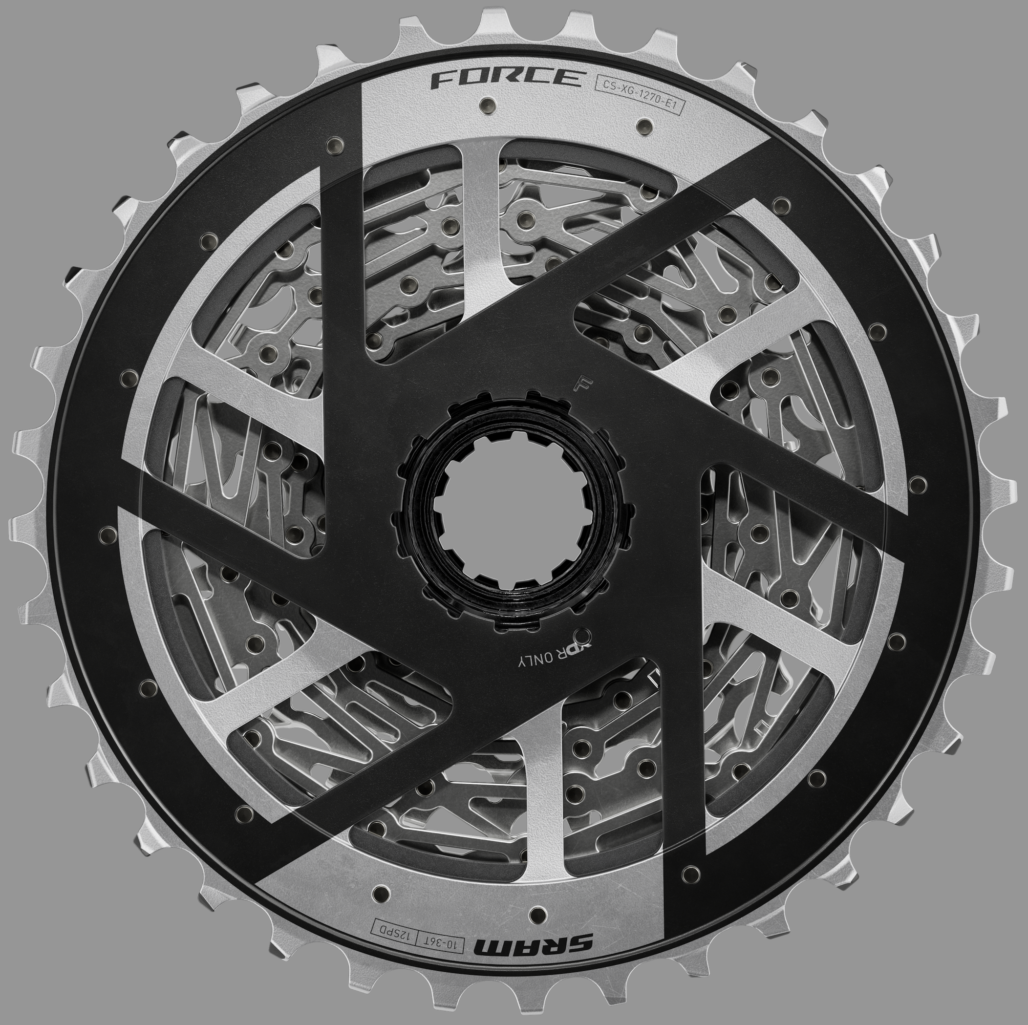 SRAM Force XG-1270 12-Speed Cassette 10-36t XDR, Aluminum Core