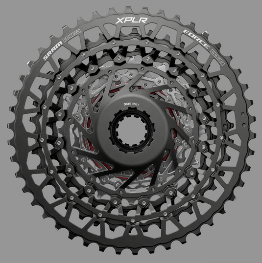 SRAM Force XPLR XG-1371 Cassette - 13-Speed, 10-46t, For XDR Driver, Silver, E1