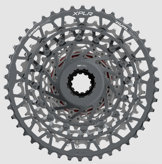 SRAM Rival XPLR XG-1351 Cassette - 13-Speed, 10-46t, For XDR Driver, Silver, E1