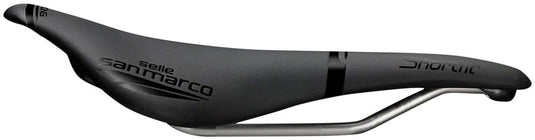 Selle San Marco Shortfit Open-Fit Racing Saddle - Black 155mm Manganese