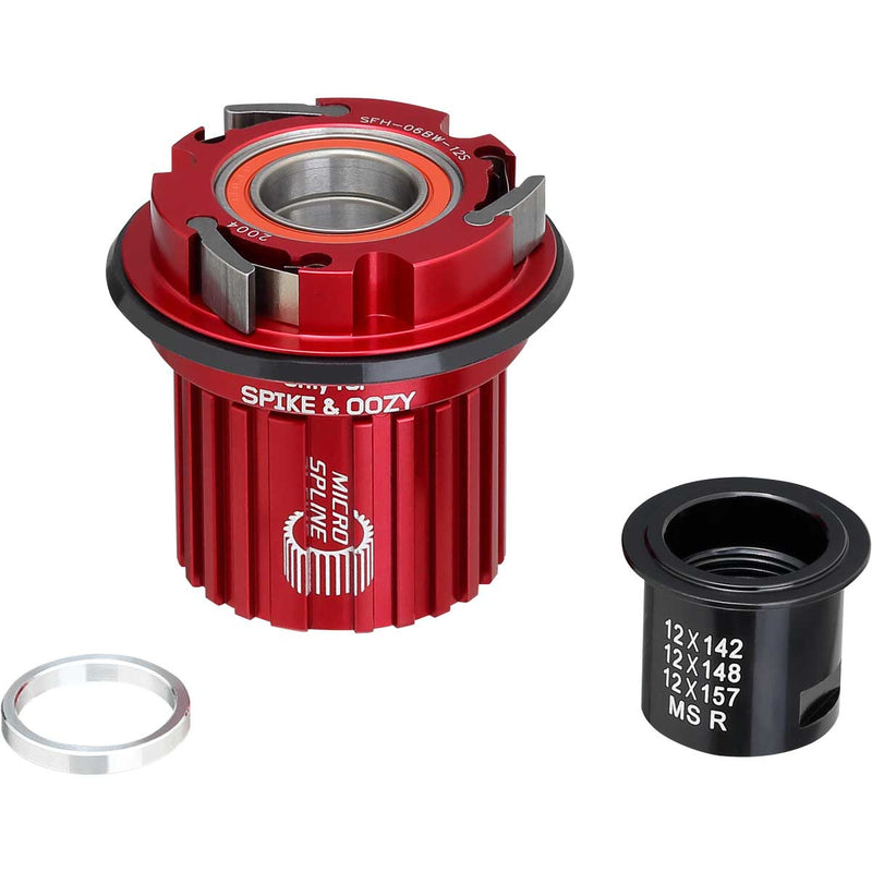 Load image into Gallery viewer, Spank OOZY &amp; SPIKE Microspline Alloy Rear Hub Freehub Body &amp; Spacer Ring - Lightweight, High-Performance Shimano Microspline Components for Trail, Enduro &amp; Downhill Bikes
