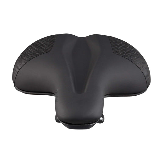 Spank OOZY 280 Saddle - Black | 265mm Width | Chromoly Rails | Synthetic Skin