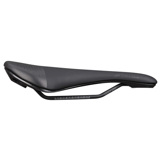 Spank OOZY 280 Saddle - Black | 265mm Width | Chromoly Rails | Synthetic Skin