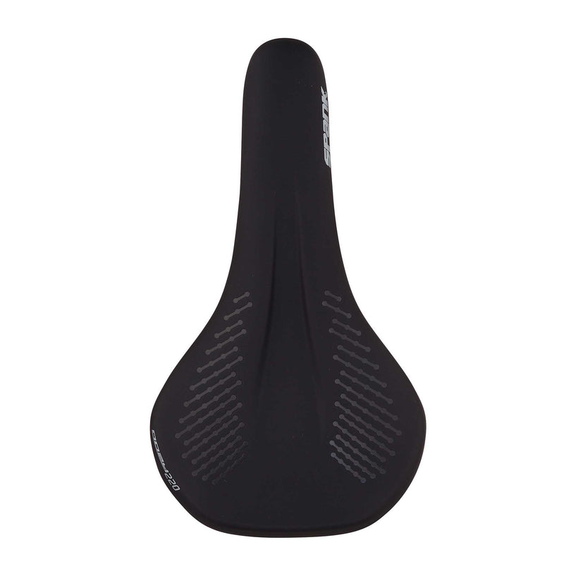 Load image into Gallery viewer, Spank OOZY 220 Saddle - Black | 265mm Width | Chromoly Rails | Synthetic
