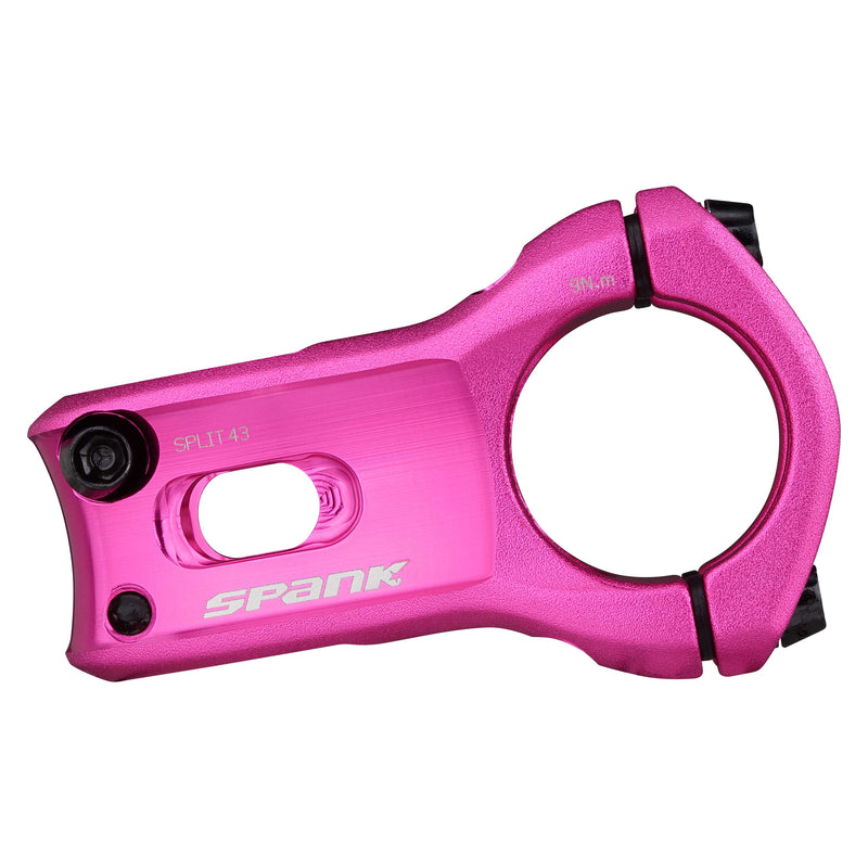 Load image into Gallery viewer, SPANK SPLIT Stem 43mm Pink Aluminum| Ultra-Short Stack Height And True 0-Deg
