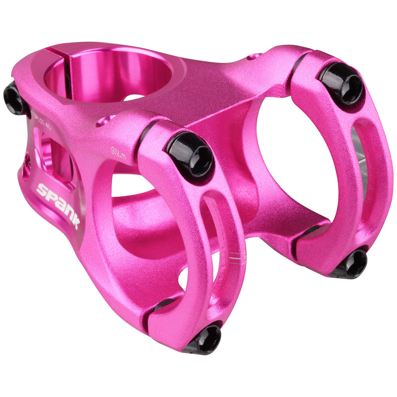 Load image into Gallery viewer, SPANK SPLIT 35 Stem 40mm Pink Aluminum | Ultra-Short Stack Height And True 0-Deg

