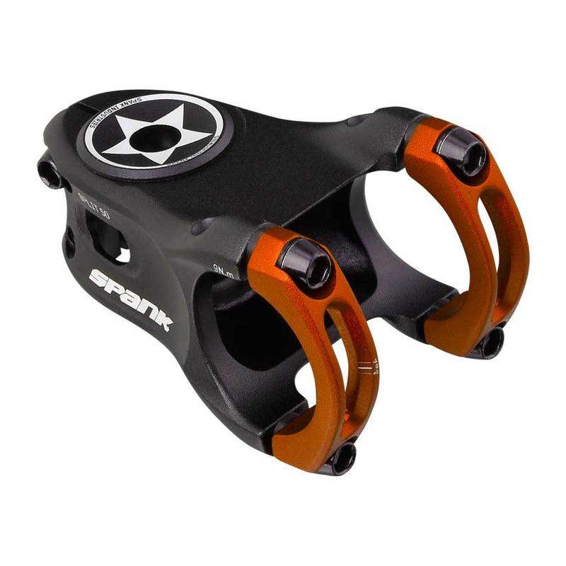 Load image into Gallery viewer, SPANK SPLIT 35 Stem 40mm Orange Ultra-Short Stack Height And True Zero-Degree
