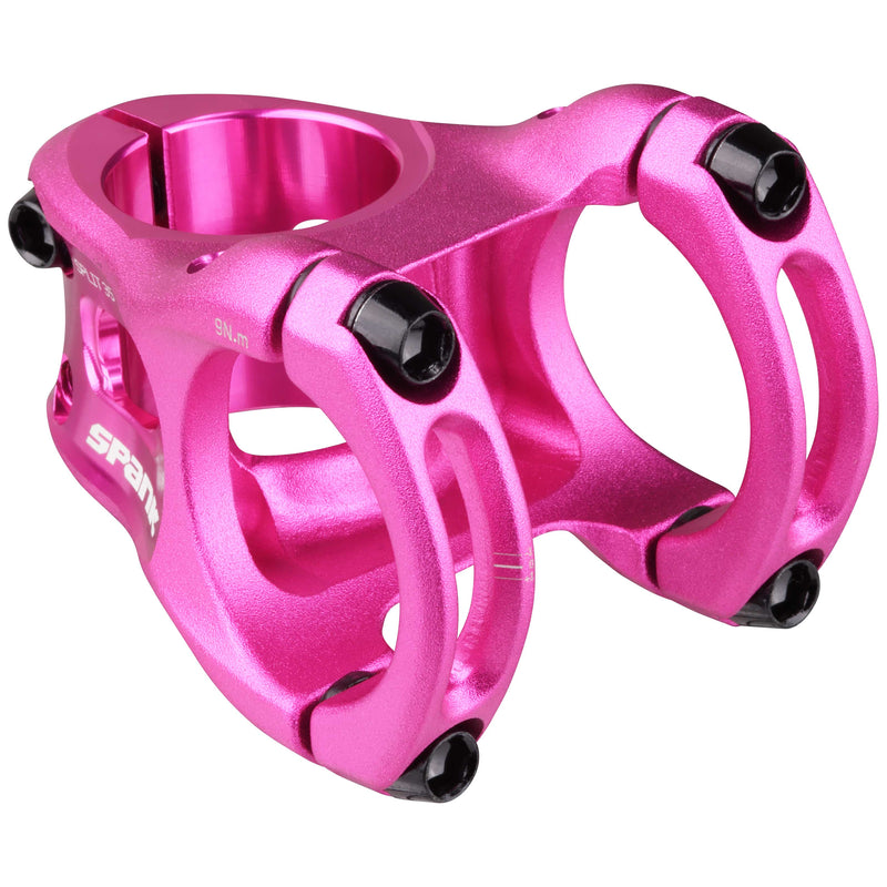 Load image into Gallery viewer, SPANK SPLIT 35 Stem 35mm Pink Aluminum | Ultra-Short Stack Height And True 0-Deg

