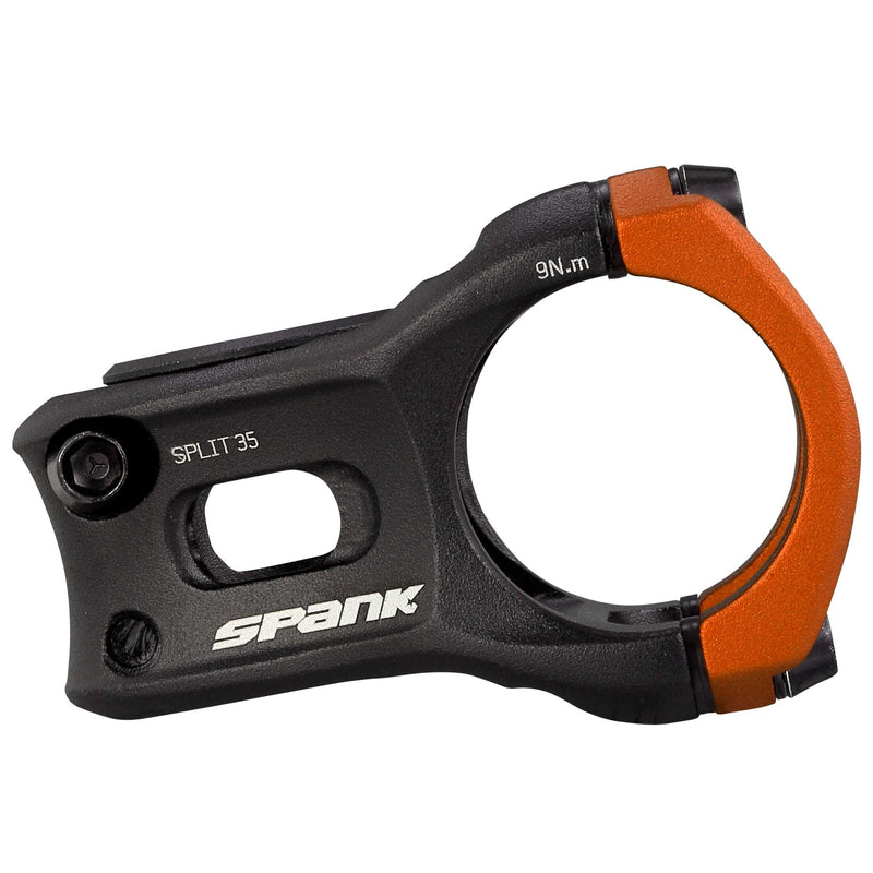Load image into Gallery viewer, SPANK SPLIT 35 Stem - 35mm Aluminum Alloy, Lightweight, Zero Degree Rise, CNC Machined, Trail &amp; Enduro Use, Micro-Adjust Fit, Optimized for All-Mountain &amp; E-Bike Riders
