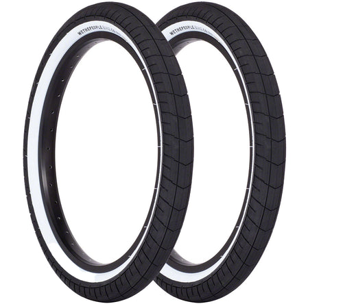 Pack of 2 We The People Activate Tire - 20 x 2.4, Clincher, Wire, Black/White, 100psi