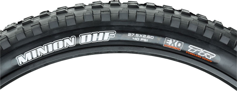 Load image into Gallery viewer, Pack of 2 Maxxis Minion DHF Tires 27.5x2.6 Folding Dual Compound Tubeless Black
