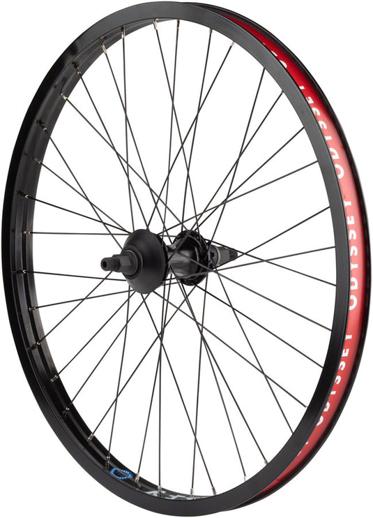 Odyssey Hazard Lite Rear Wheel 24in 14x110mm Rim Brake Cassette Hard Black 36H