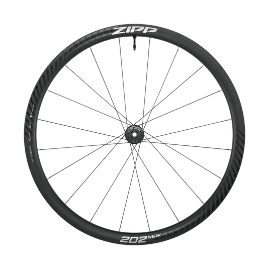 Zipp 202 NSW Front Wheel - 700, 12 x 100mm, Center-Lock, Tubeless, Carbon, Black/Dark Gray, 20H, A1