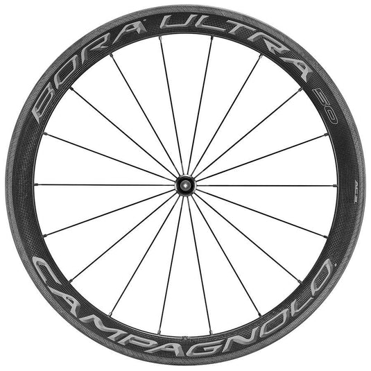 Campagnolo Bora Ultra 50 Dark Tubular, Wheel, Front and Rear, 700C / 622, Holes: F: 18, R: 21, QR, F: 100, R: 130, Rim,