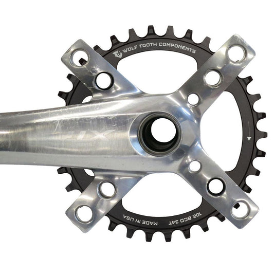 Wolf Tooth XTR M960 Chainrings 34t 102 BCD 50mm Offset Drop-Stop A Aluminum Blk