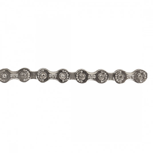 ACS Crossfire Chain Single Spd 3/32 106 Link Silver Reusable Master Link