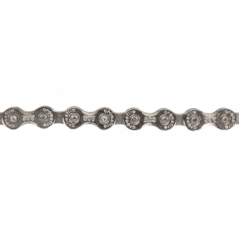 Load image into Gallery viewer, ACS Crossfire Chain Single Spd 3/32 106 Link Silver Reusable Master Link

