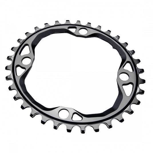 absoluteBLACK Oval Narrow Wide Chainring 34t 104 BCD 4-Bolt 10/11/12-Spd Alloy