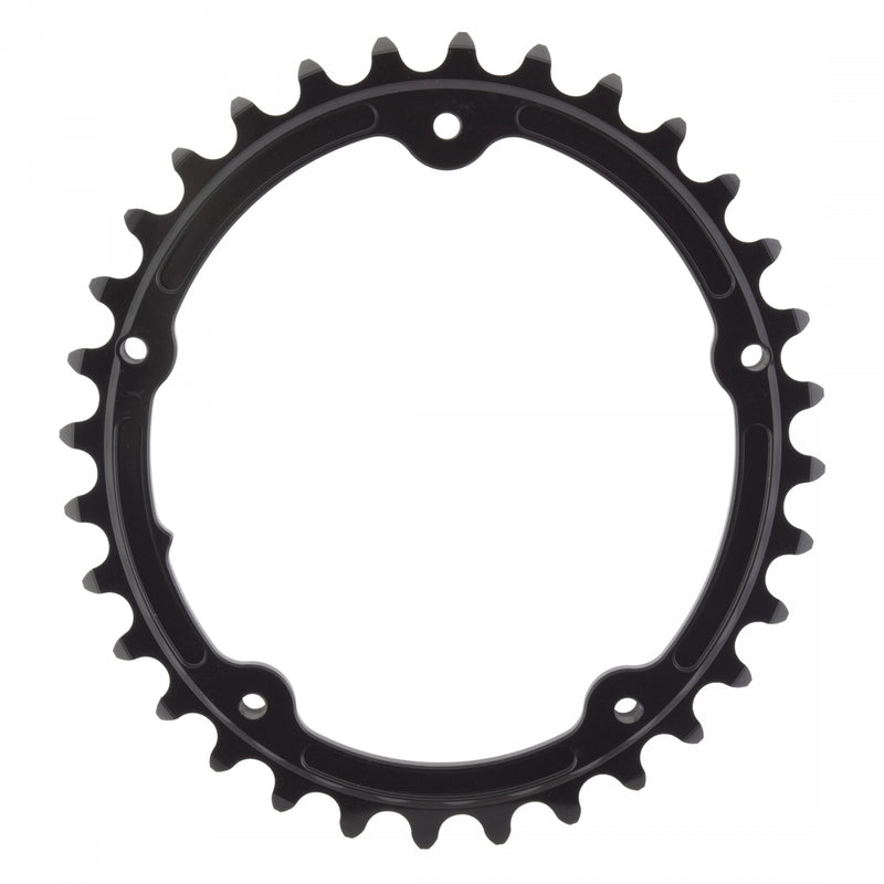 Load image into Gallery viewer, absoluteBLACK Premium Sub-Compact Oval Chainring 110 BCD 11-Speed Aluminum Black
