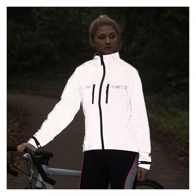 Load image into Gallery viewer, Proviz Reflect360 Cycling Jacket Reflective Grey UK-10/US-6 Women`s
