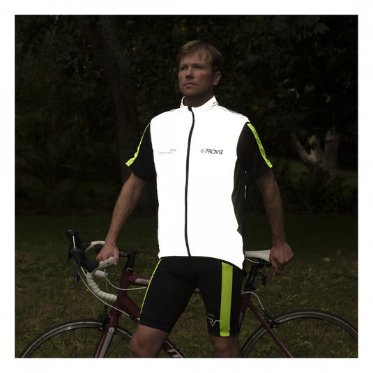 Proviz Reflect360 Performance Cycling Gilet Vest Reflective Grey MD Men`s