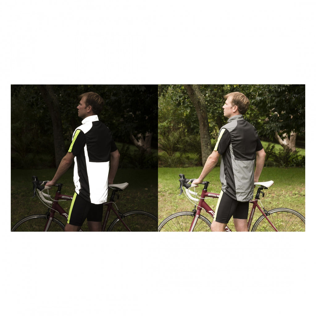 Proviz Reflect360 Performance Cycling Gilet Vest Reflective Grey MD Men`s