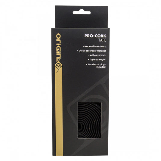 Origin8 Pro Cork Handlebar Tape EVA Foam & Cork Black 2100mm