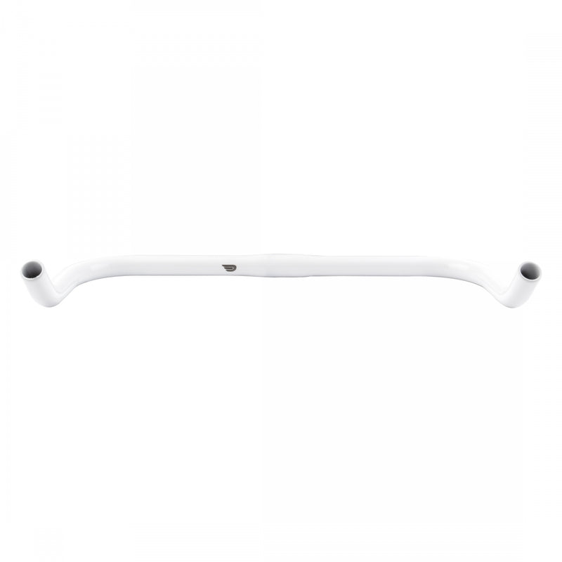 Load image into Gallery viewer, Pure Cycles Bullhorn Bars White 25.4mm 435mm Alloy Chrome Fixie/Road bars
