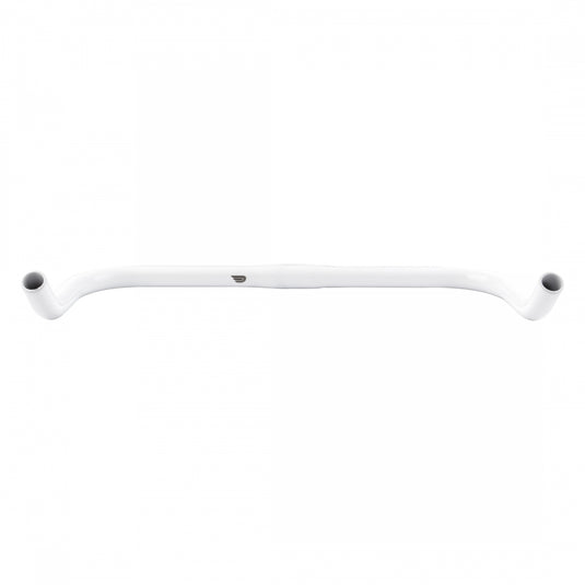 Pure Cycles Bullhorn Bars White 25.4mm 435mm Alloy Chrome Fixie/Road bars