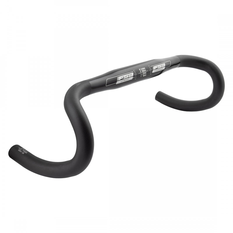 Load image into Gallery viewer, Full Speed Ahead Omega Compact Drop Handlebar 31.8mm 40cm Black Aluminum
