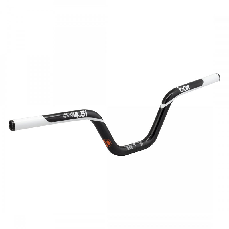 Load image into Gallery viewer, BOX One UD Handlebar 22.2mm Clamp 4.5in Rise 6° Back 2° Upsweep Black Carbon BMX
