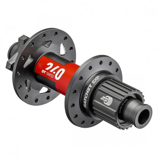 DT Swiss 240 EXP Rear Hub - 12x148mm, 6-Bolt, Micro Spline, Black/Red, 28H, 36pt